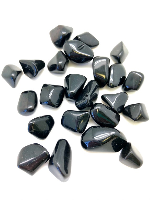 Black Onyx Stone 0 5 Tumbled Stone Onyx Stone Etsy