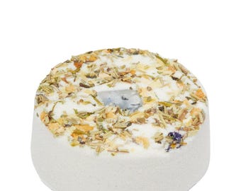 Vollmond Badebombe Mondstein Kristall & Kräuter - Ganz natürliche Aromatherapie Badebomben - Loslassen und Loslassen Badebomben - Mond Ritual Badebombe
