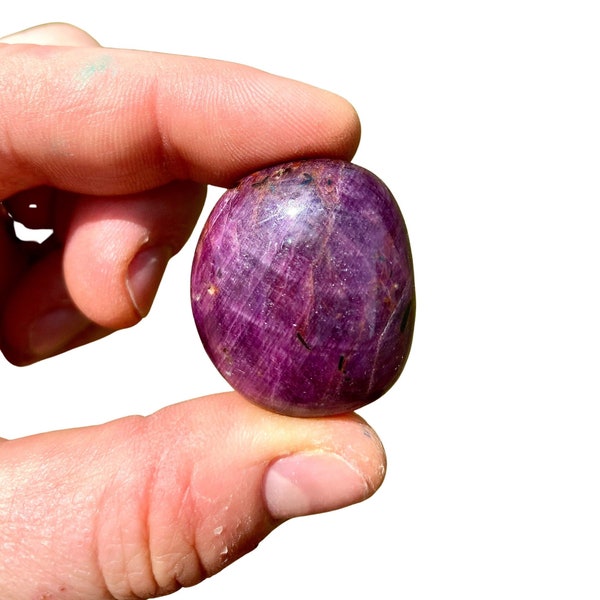 Ruby Tumbled Large Crystal - Multiple Sizes Available- Polished Ruby Gemstone - Tumbled Ruby Stone - Natural Red Polished Ruby - Large Stone