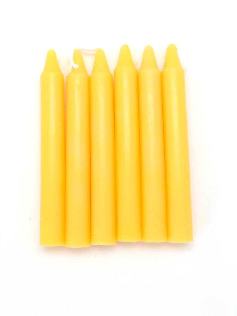 Yellow Candle 4 Ritual Candle Yellow Chime Candle Etsy