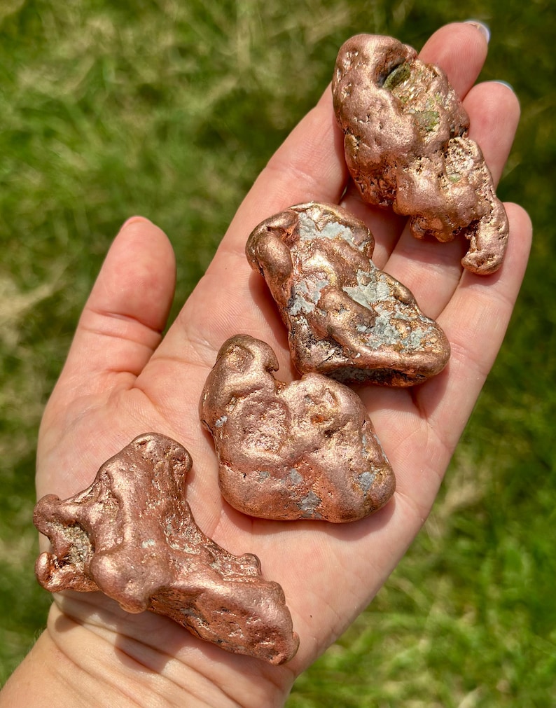 Raw Copper Nugget - Crystals and Stones - Natural Copper from Michigan - Copper Specimen - Copper Nuggets - Copper Metal image 11