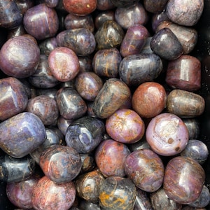 Star Ruby Corundum Tumbled Stone - Multiple Sizes Available - Polished Star Ruby Corundum Crystal - Tumbled Star Ruby Corundum Gemstone