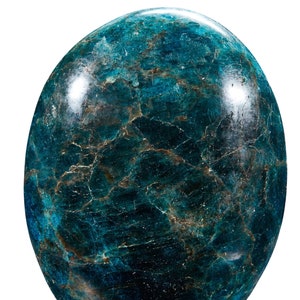 Blue Apatite Stone Freeform - Standing Apatite Freeform - Polished Blue Apatite Crystal - Blue Apatite Tower - Large Blue Apatite Decor - 11