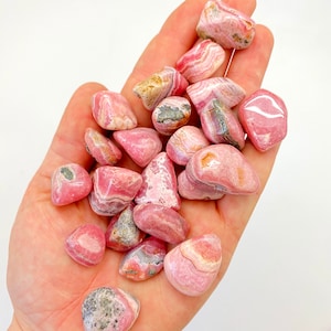 Rhodochrosite Tumbled Crystal 0.5 1.5 Grade AA Tumbled Rhodochrosite Stone Pink Rhodochrosite Gemstone Heart Healer Crystal image 7