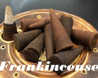 Frankincense Incense Cones - Frankincense Scent - Cone Incense - Natural Frankincense - Aromatherapy - Smoke Cleansing - Frankincense Cone