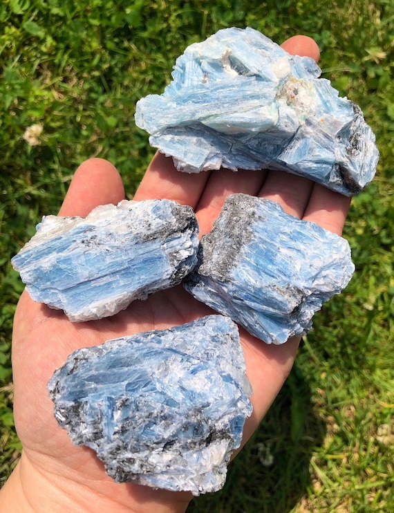 Paraiba Blue Kyanite Cluster - Raw Blue Kyanite - Large Blue Kyanite - Rough Kyanite Cluster - Natural Kyanite Cluster from Paraiba Brazil