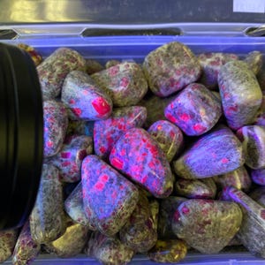 Ruby Feldspar Tumbled Stone - Multiple Sizes Available - Polished Pink Ruby Feldspar Crystal - Fluorescent Mineral - Ruby Feldspar Gemstone image 4