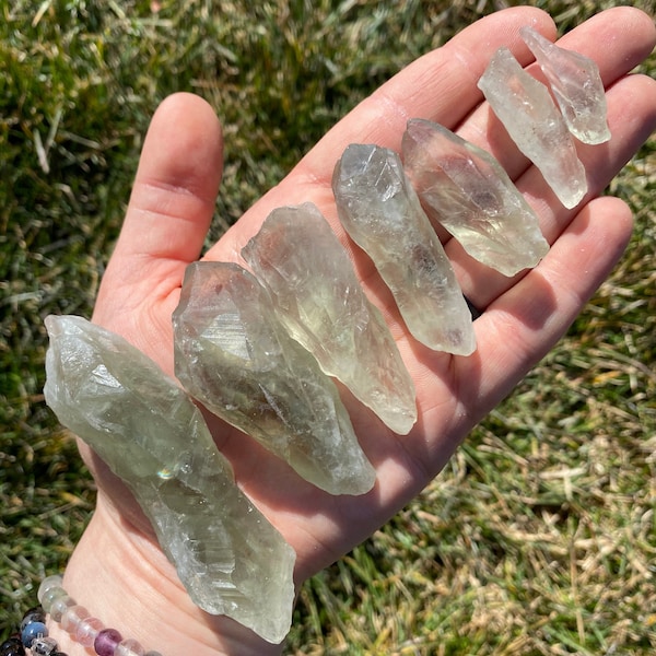 Raw Prasiolite (Green Amethyst) - Rough Prasiolite Crystal - Raw Green Quartz - Raw Green Amethyst - Rough Prasiolite Crystal