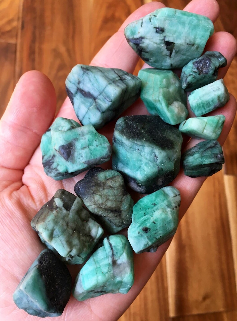 Raw Emerald Stone Genuine Emerald Crystal Natural Emerald - Etsy