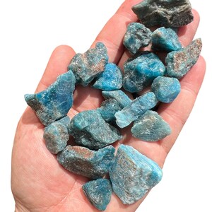 Raw Apatite Crystal Blue Apatite Natural Apatite Rough Apatite Raw Apatite Stone Healing Crystals & Stones Blue Apatite Raw 0.5" to 1"