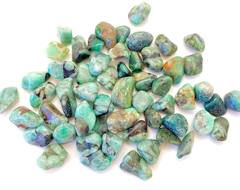 Emerald Tumbled Stone - Grade A - Multiple Sizes Available - Tumbled Emerald Crystal - Genuine Emerald Crystal - Emerald Semi Precious Stone