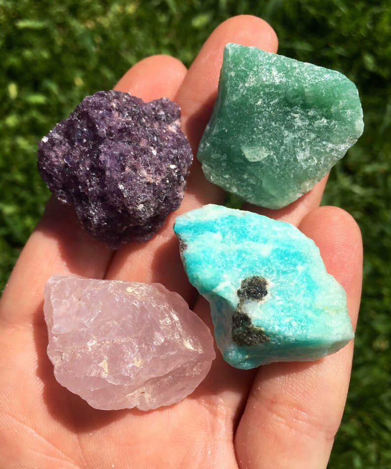 Worry & Calming Crystal Set Healing Crystals and Stones Set Etsy
