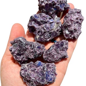 Raw Lepidolite Stone .5 5 Grade A Raw Lepidolite Crystal Rough Lepidolite Crystal Natural Lepidolite Raw Purple Gemstone image 4