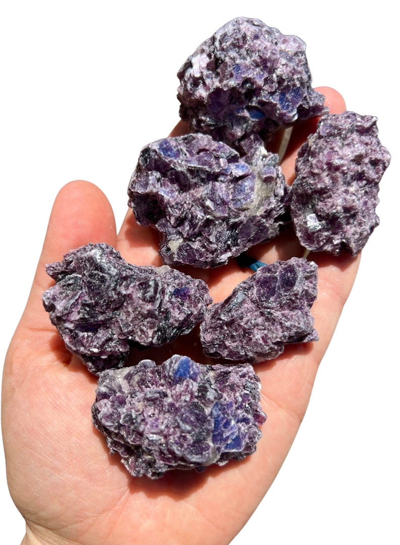 Raw Lepidolite Stone .5 5 Grade A Raw Lepidolite Crystal Rough Lepidolite Crystal Natural Lepidolite Raw Purple Gemstone image 4
