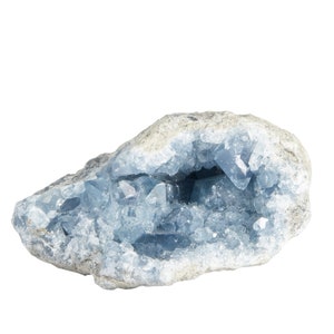 Raw Celestite Cluster - Blue Celestite Geode - Large Celestite Crystal - Celestite Specimen - Celestite Crystal Cluster - Large Geode - 64