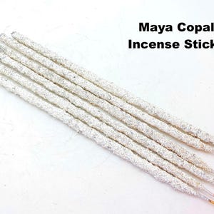 Maya Copal Incense Sticks (6) - Natural Resin Incense Sticks - Maya Copal Stick Incense - Natural Incense - Smoke Cleansing - Aromatherapy