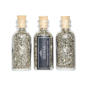 Pyrite Stone Bottle - Pyrite Crystal Bottle - Pyrite Chips - Gemstone Bottle - Rough Fools Gold Chips - Pyrite Gemstone Chips - Small Pyrite