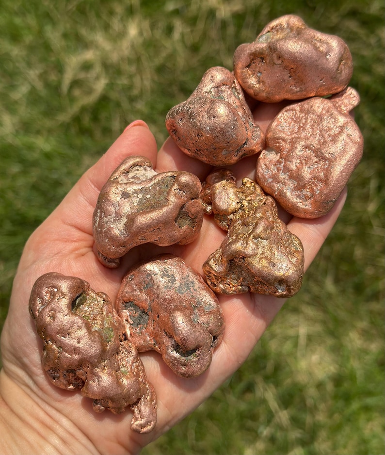 Raw Copper Nugget - Crystals and Stones - Natural Copper from Michigan - Copper Specimen - Copper Nuggets - Copper Metal image 4