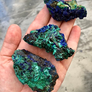 Raw Azurite Crystal Azurite Malachite Stone Raw Azurite Stone Healing Crystals and Stones Rough Malachite Azurite Crystal image 8