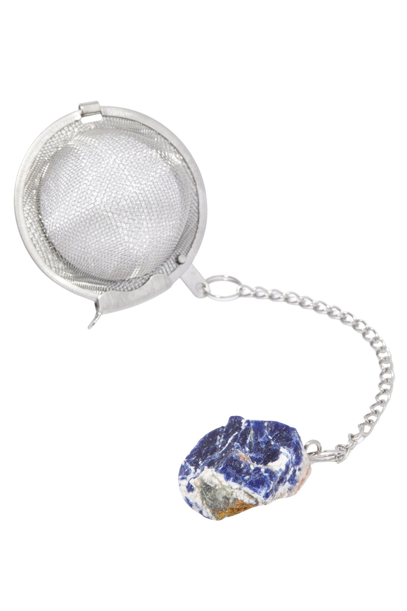 infuseur à thé en cristal de sodalite brute - infuseur passoire mignonne boule diffuseur pierre brute