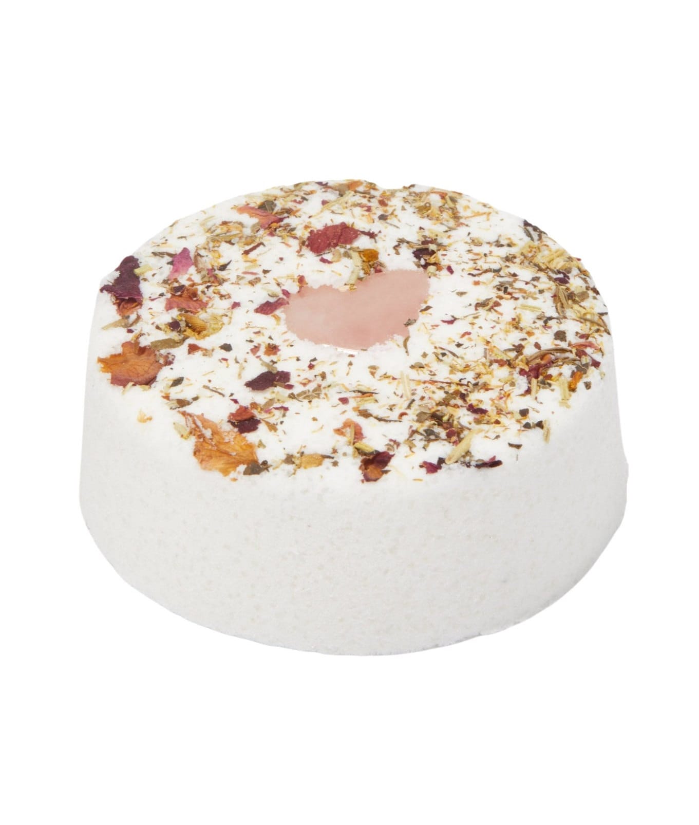 Self Love Bath Bomb Rose Quartz Crystal & Herbs - All Natural Aromatherapy Bath Bombs - Love Bath Bomb - Mind, Body, Spirit - Self Care