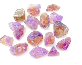 Polished Rough Ametrine Crystal (1" - 2") - Ametrine Stone - Semi Polished Ametrine Crystal - Amethyst and Citrine - Natural Ametrine Stone