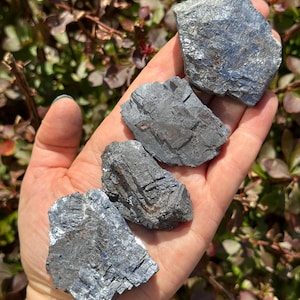 Raw Galena - Rough Galena Crystal - Galena Raw - Galena from Morocco - Raw Galena Mineral Specimen - Raw Silver Crystal - Galena Stone Rough image 9