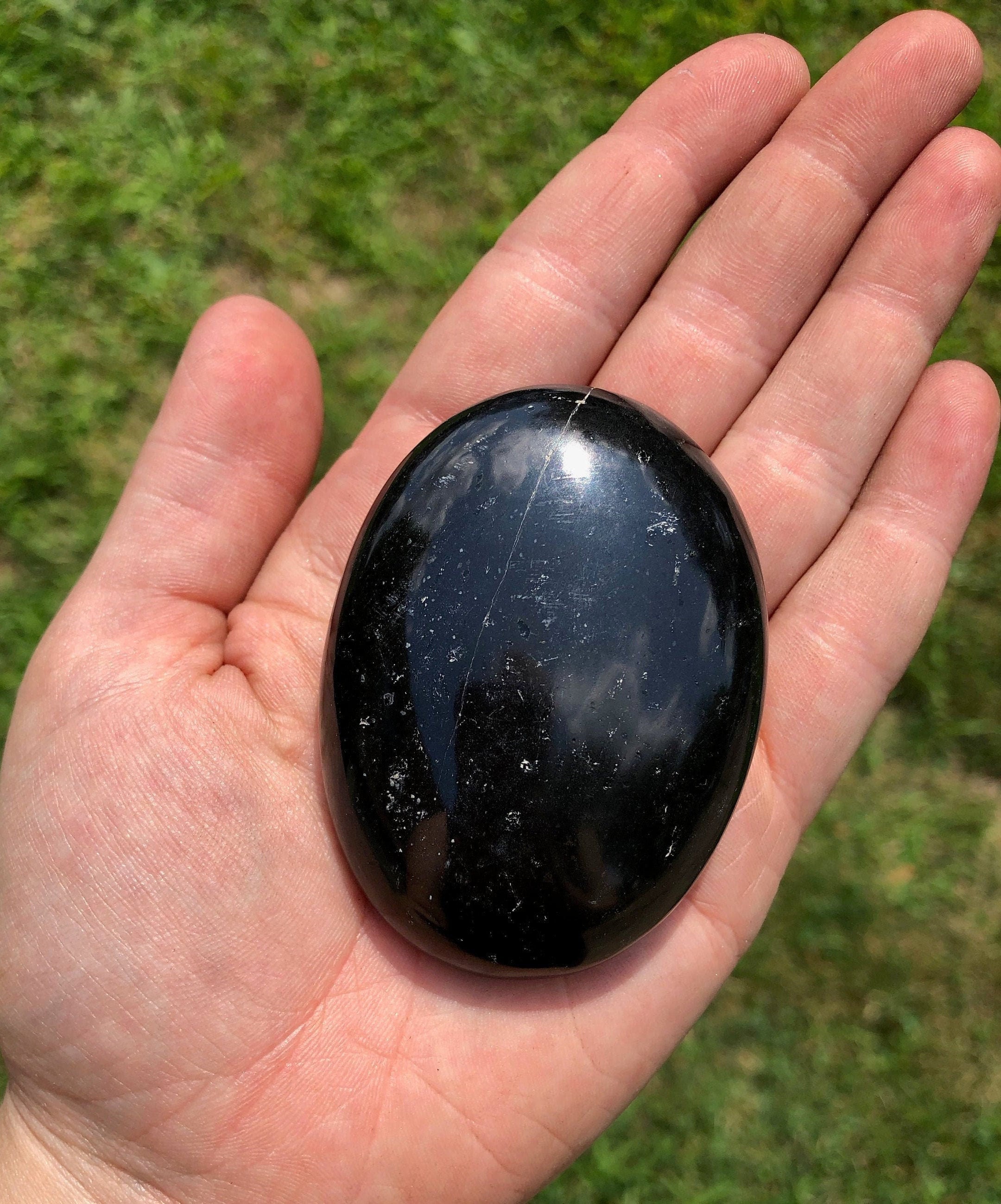 Black Tourmaline Palm Stones Black Tourmaline Palm Stones