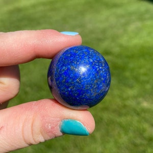 Lapis Lazuli Stone Sphere (.5" -1.25") - Lapis Lazuli Crystal Sphere - Crystals - Third Eye - Polished Lapis Lazuli Crystal Ball