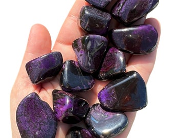 Sugilite Tumbled Crystal - Grade TB1 - Multiple Sizes Available - Tumbled Sugilite Stone - Polished Sugilite Gemstone - Purple Sugilite