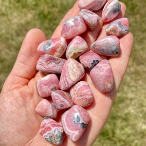 Rhodochrosite Tumbled Crystal 0.5 1.5 Grade AA Tumbled Rhodochrosite Stone Pink Rhodochrosite Gemstone Heart Healer Crystal image 4