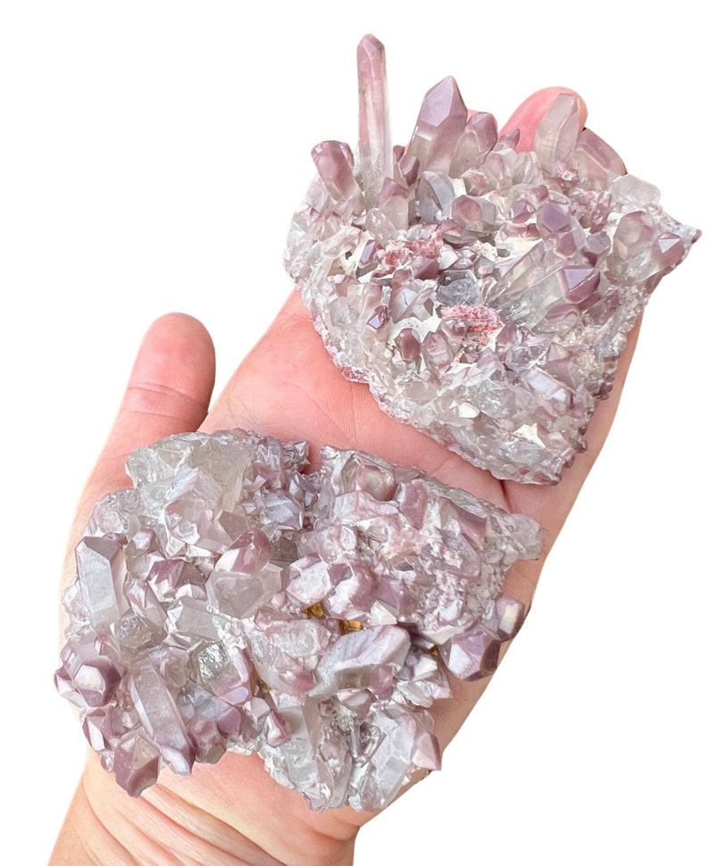 Lithium Quartz Cluster Lithium Quartz Crystal Raw Lithium Quartz Crystal Cluster Rough Pink Lithium Quartz Natural Brazilian Quartz image 9