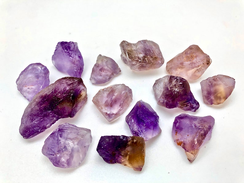 Raw Ametrine Crystal (0.5' - 5') amethyst and citrine - raw ametrine stone - raw ametrine - crystals and stones - raw amethyst - raw citrine 