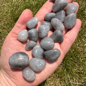 Lunar Quartz Tumbled Crystal - Polished Luna Rose Quartz Tumbles