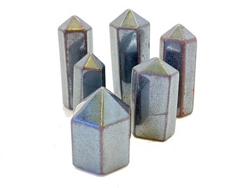 Hematite Stone Point - Hematite Point - Polished Hematite Crystal Point - Hematite Stone Tower - Hematite Crystal - Polished Hematite Tower