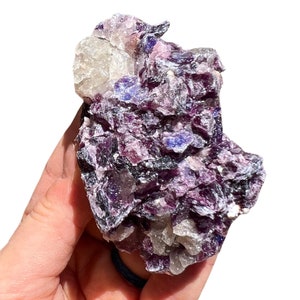Raw Lepidolite Stone .5 5 Grade A Raw Lepidolite Crystal Rough Lepidolite Crystal Natural Lepidolite Raw Purple Gemstone image 9