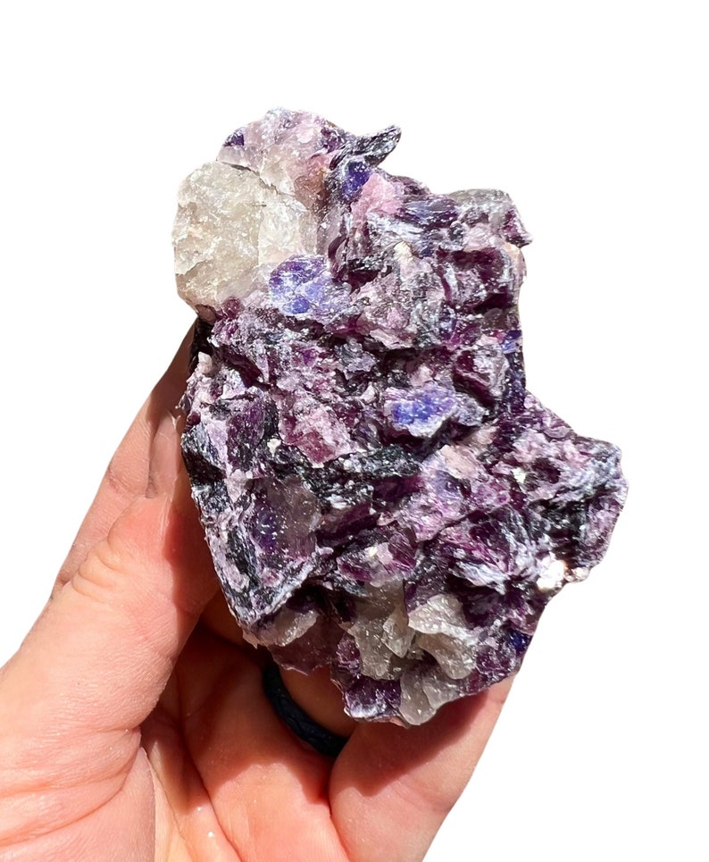 Raw Lepidolite Stone .5 5 Grade A Raw Lepidolite Crystal Rough Lepidolite Crystal Natural Lepidolite Raw Purple Gemstone image 9