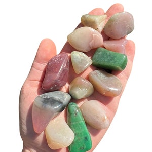 Mixed Grossular Garnet Tumbled Crystal - Multiple Sizes Available - Tumbled Grossular Garnet  Stone - Grossular Garnet Stone - 20% Off