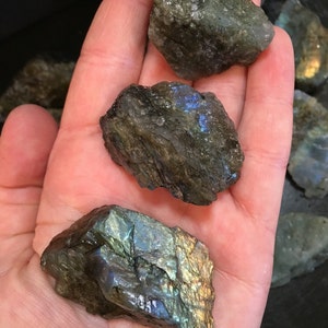 Labradorite Stone Raw Labradorite Crystal Labradorite Chunk Healing Crystals & Stones Rough Labradorite Natural Labradorite Raw image 2