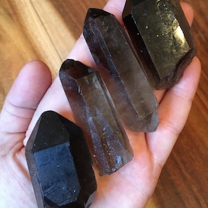 Raw Smoky Quartz Point Crystal Raw Smoky Quartz Crystal Crystal Quartz Natural Smoky Quartz Point from Brazil Smoky Quartz Raw image 9