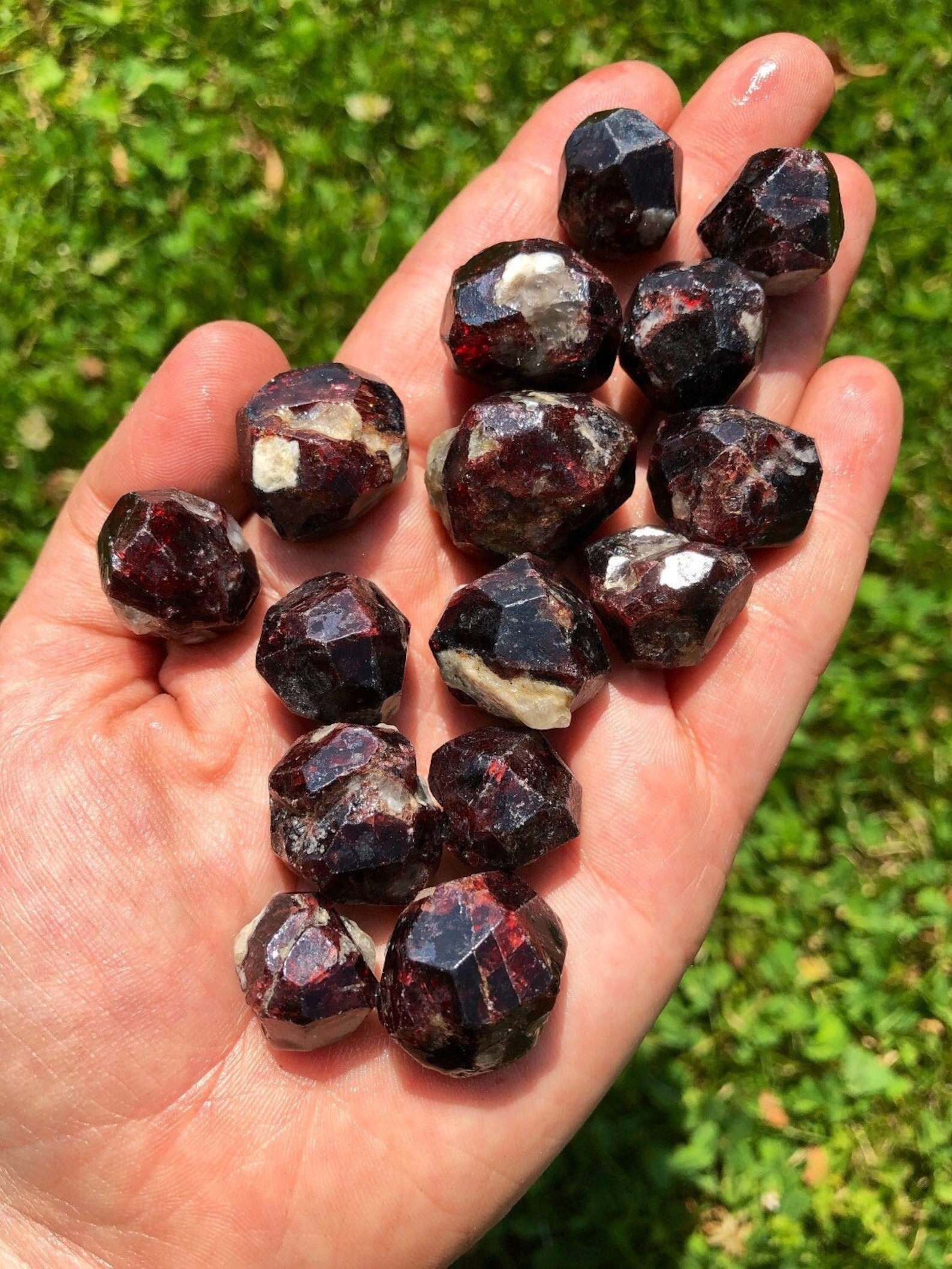 Raw Garnet Chunks A Grade Red Garnet Stone Raw Garnet Loose Stone Real ...