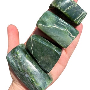 Six Rivers Jade Nephrite Jade Stone Standing Freeform (1.5
