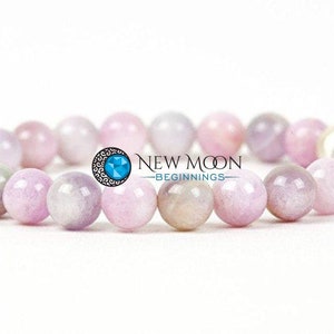 Pink Kunzite Bracelet 7-8mm - Elastic Bracelet - Crystals Bracelet - Kunzite Jewelry - Dainty Pink Gemstone - Genuine Pink Kunzite image 1