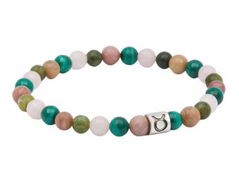 Taurus Bracelet Elastic - Taurus Zodiac Bracelet - Taurus Crystal Bracelet - Taurus Zodiac Sign Bracelet - Astrology Gifts - Taurus Gift