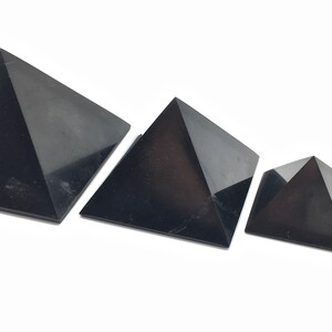 Shungite Pyramid 4 Sizes Available Shungite for EMF Protection Shungite Pyramid from Karelia, Russia image 6