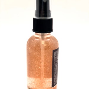 Positive Energy Spray Organic Essential Oils Positive Energy Mist Citrine, Sunstone, & Peridot Crystals Rose Gold Aromatherapy Spray image 5