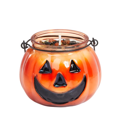 Porcelain Creepy Pumpkin Jack O Lantern Tree Ornaments Etsy