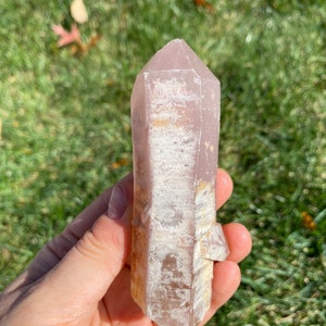 Raw Lithium Quartz Point - Lavender Lithium Crystal - Rough Lithium Point - Raw Lithium Quartz Crystal Point - Lithium Quartz Specimen - 22
