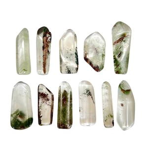 Garden Quartz Point Crystal (0.5" - 1.75") Garden Quartz Crystal Point - Lodolite Quartz Crystal -Clear Quartz Crystal - Garden Quartz Stone