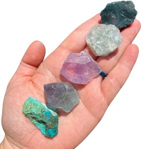 Pisces Zodiac Crystal Set - Raw Pisces Zodiac Crystals - Metaphysical Crystals - Astrology Gift - Rough Pisces Stone Kit - Pisces Birthstone image 8